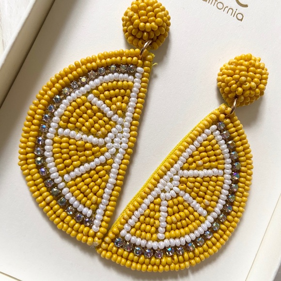 {c&c california} lemon beaded statement earring 🍋 - Picture 5 of 12